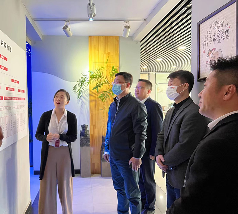 邯郸市复兴区委常委、宣传部长李岩涛来公司调研指导工作